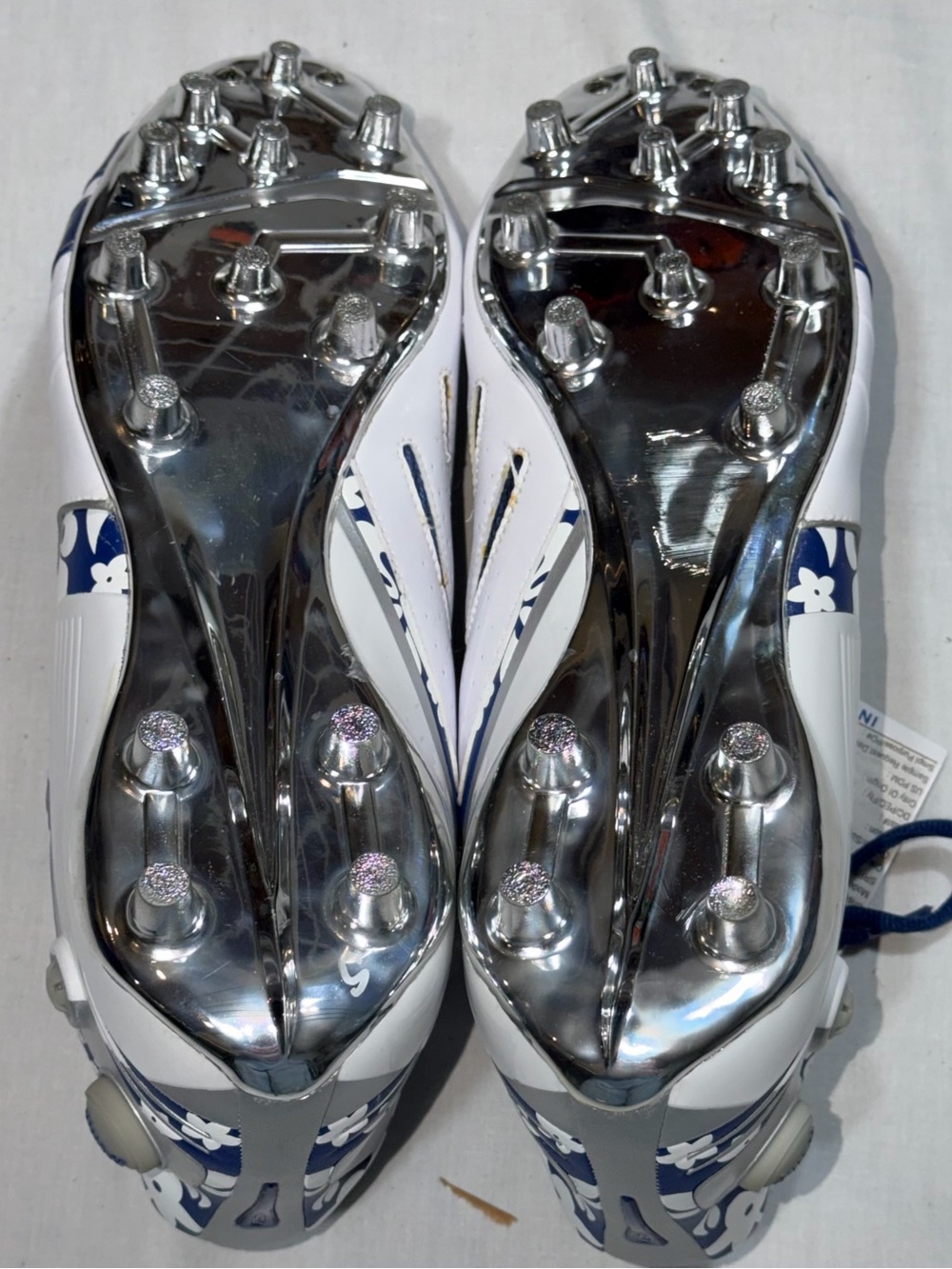 Reebok NFL Pro Bowl 2007 Football Cleats Men’s Size 14 White Blue - Picture 9 of 11